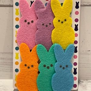 Peeps Bunny Hair Clips